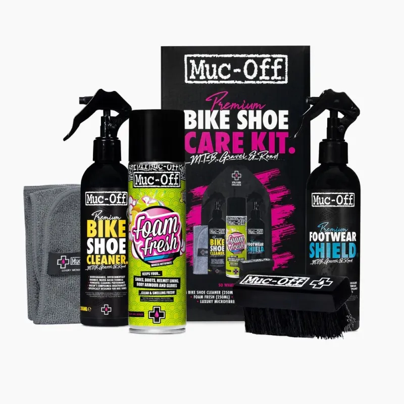 Kit pentru curatare incaltaminte Muc-Off Premium Bike Shoe Care Kit Reduceri