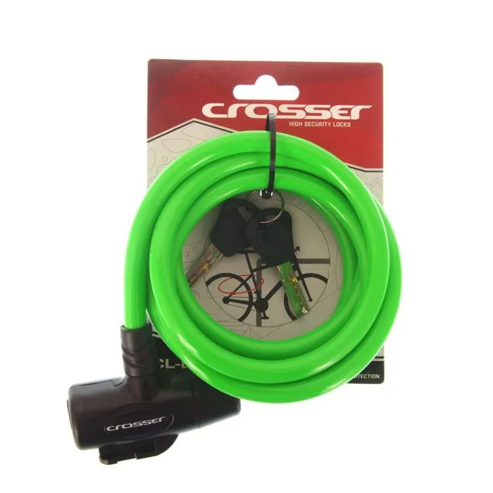 Ieftin Incuietoare cablu CROSSER CL-823 10X1800 mm verde