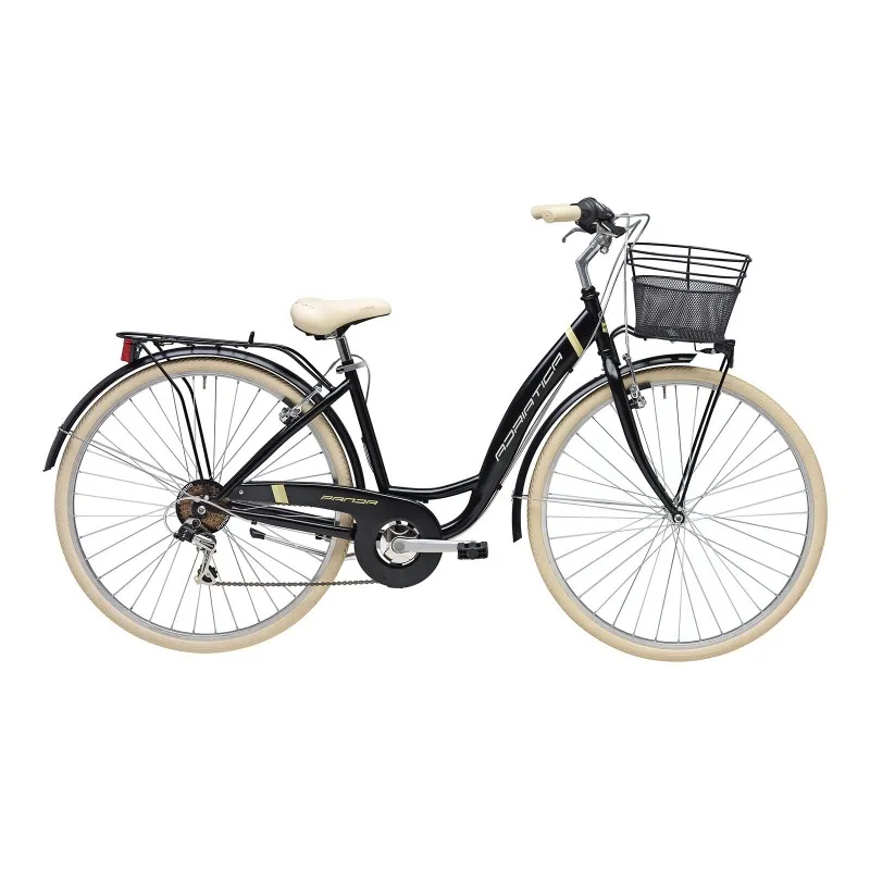 Ofertă specială Bicicleta Adriatica Panda 28 Lady 6V neagra matt 42 cm