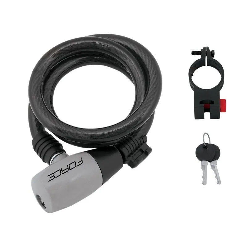Super ofertă Lacat Force Ron 185 cm/ 8 mm negru