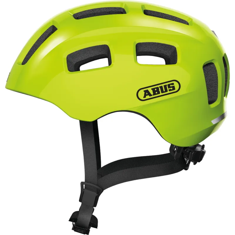 Casca de ciclism Abus YOUN-I 2.0 Sparkling signal yellow Retur ușor