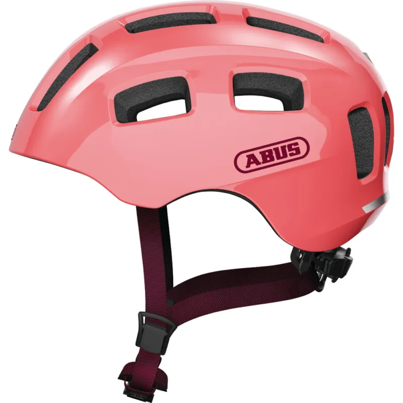 Preferatul clienților Casca de ciclism Abus YOUN-I 2.0 Sparkling living coral
