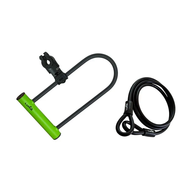 Lacat Luma Enduro 35 HU 320 verde cu suport Sopmulti C4 plus bucla Discount