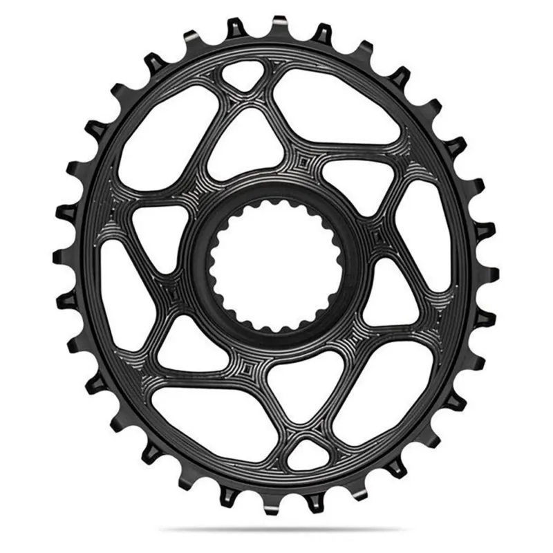 Disponibil imediat Placa ovala Absolute Black – Shimano XTR M9100 / XT M8100 / SLX M7100 Oval Direct Mount