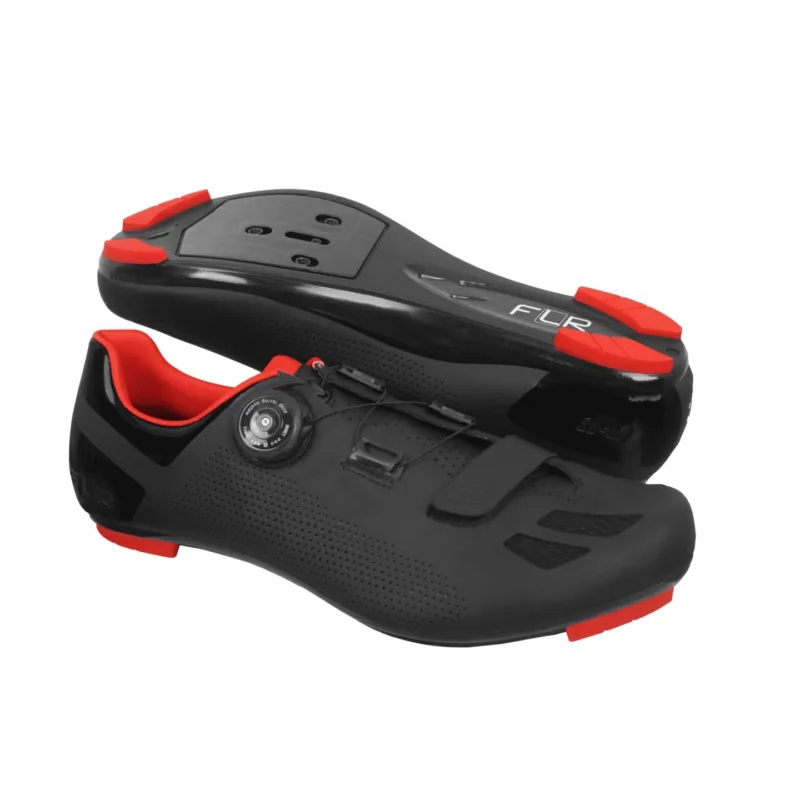 Calitate înaltă Pantofi ciclism FLR F-11 PRO ROAD negru/rosu