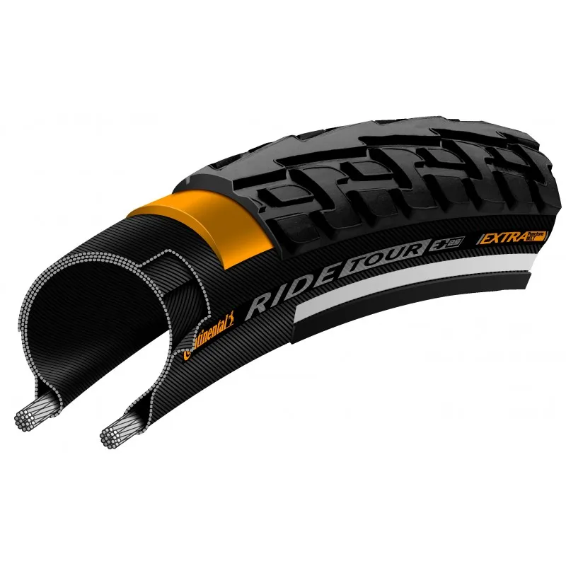Anvelopa Continental Ride Tour 47-559 (26-1,75) neagra Reflex Reducere