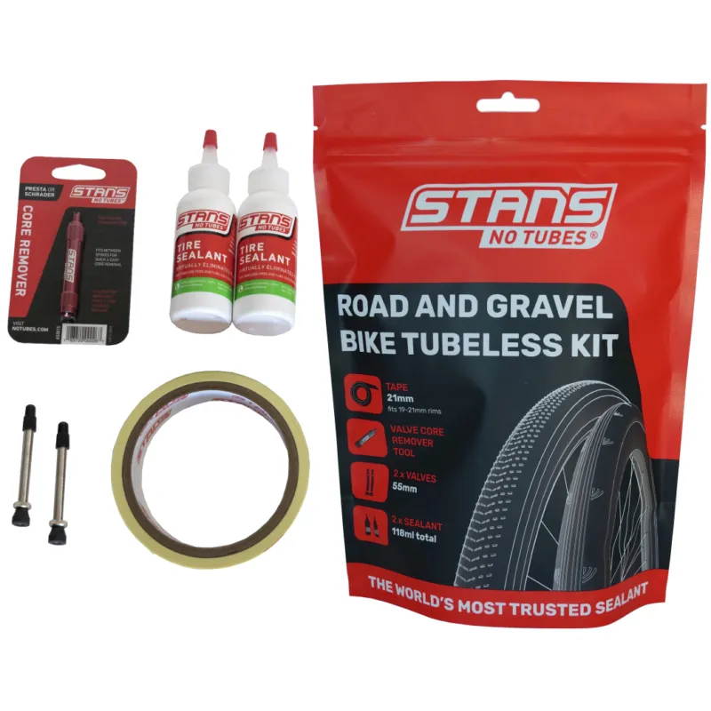Kit conversie tubeless Stan’s No Tubes Road and Gravel Bike Tubeless KIT 21mm Ultima șansă