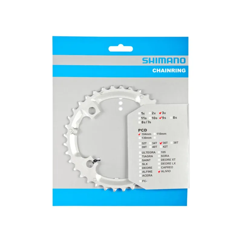 Livrare expres Foaie Angrenaj Shimano Alivio FC-M431 36T argintie