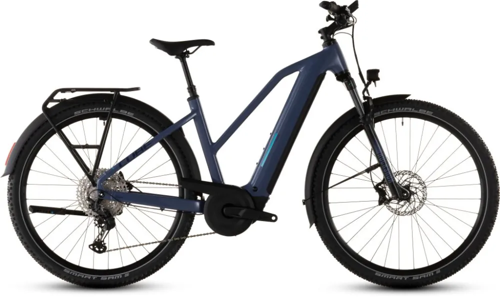 Preferatul clienților BICICLETA ELECTRICA CUBE NURIDE HYBRID EXC 800 TRAPEZE JEANSBLUE BLUE 2026