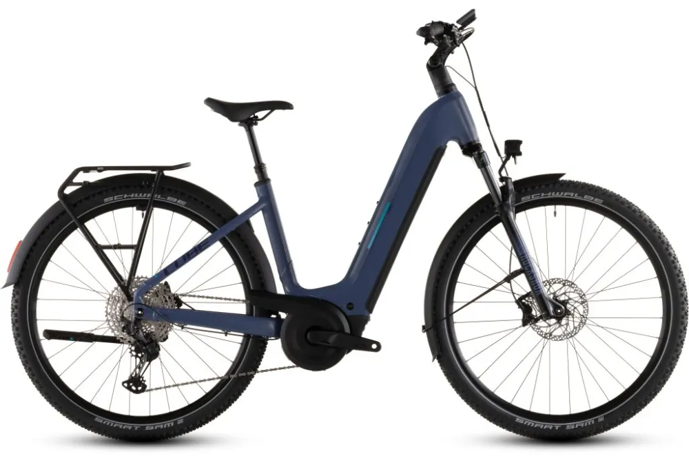 BICICLETA ELECTRICA CUBE NURIDE HYBRID EXC 800 EASY ENTRY JEANSBLUE BLUE 2026 Ofertă specială