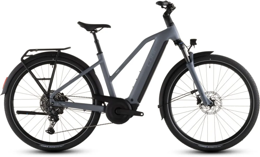 Lichidare de stoc BICICLETA ELECTRICA CUBE TOURING HYBRID PRO 800 TRAPEZE PEARLGREY GREY 2026