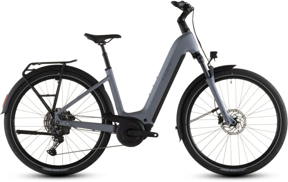 Transport gratuit BICICLETA ELECTRICA CUBE TOURING HYBRID PRO 800 EASY ENTRY PEARLGREY GREY 2026