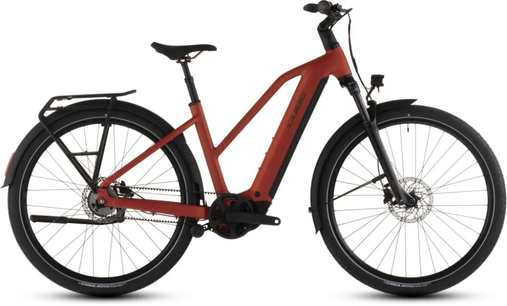 BICICLETA ELECTRICA CUBE TOURING HYBRID COMFORT SLX 800 TRAPEZE CHILLI CHROME 2026 Cumpărături sigure