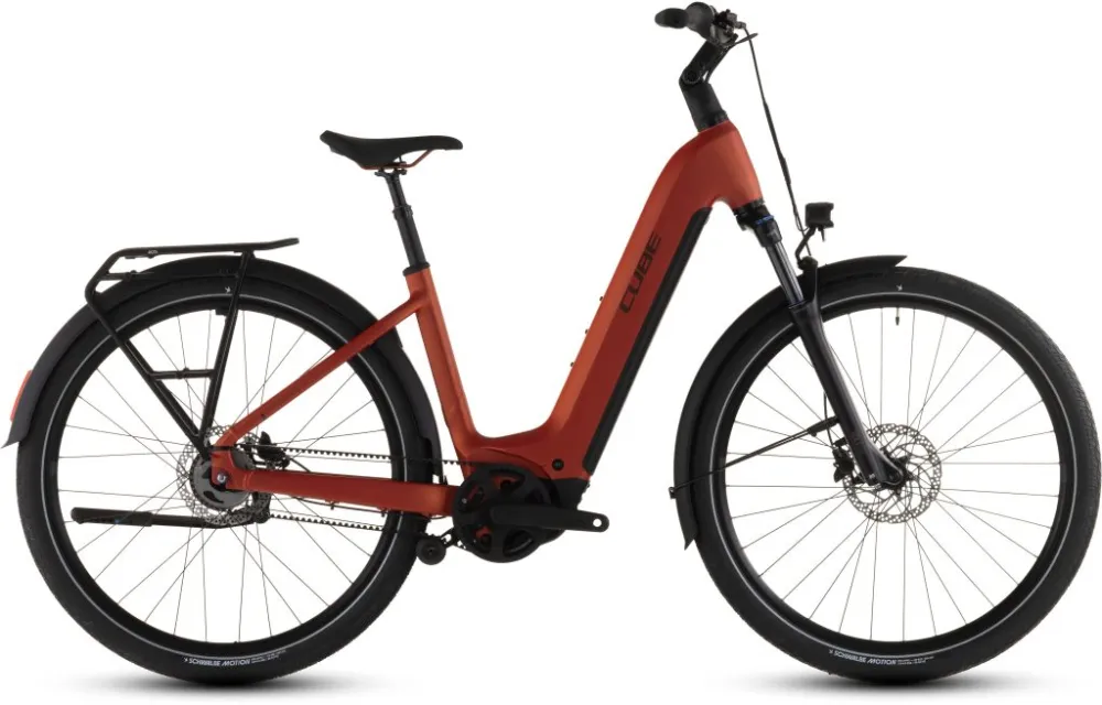 BICICLETA ELECTRICA CUBE TOURING HYBRID COMFORT SLX 800 EASY ENTRY CHILLI CHROME 2026 Cumpărături sigure