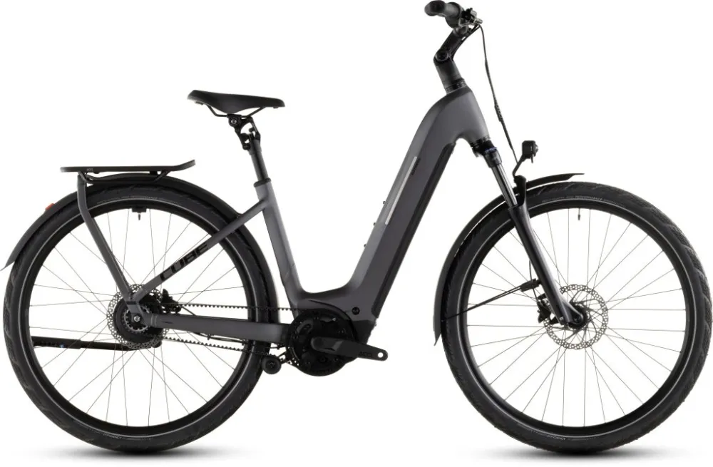 BICICLETA ELECTRICA CUBE KATHMANDU HYBRID COMFORT PRO 800 EASY ENTRY SLABGREY BLACK 2026 Reducere specială