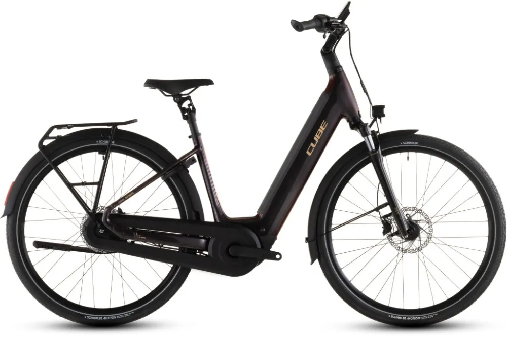 BICICLETA ELECTRICA CUBE SUPREME HYBRID COMFORT PRO 600 EASY ENTRY SOLARECLIPSE GOLD 2026 Reducere specială