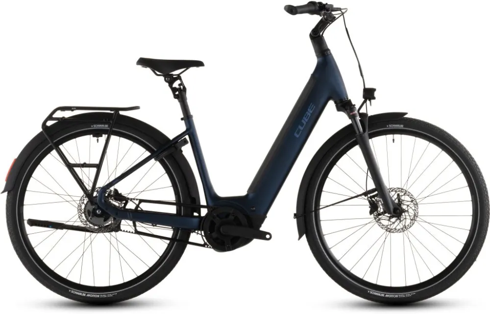 BICICLETA ELECTRICA CUBE SUPREME HYBRID DELUXE ONE 600 EASY ENTRY INDIGOBLUE SWITCH 2026 Cumpărături sigure