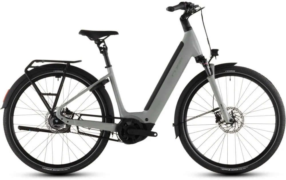 BICICLETA ELECTRICA CUBE SUPREME HYBRID DELUXE ONE 600 EASY ENTRY ASHGREEN CHROME 2026 Noutate