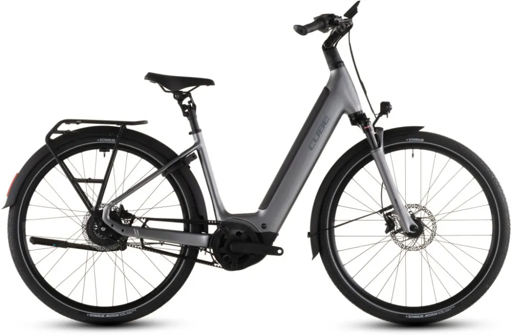 BICICLETA ELECTRICA CUBE SUPREME HYBRID DELUXE PRO 600 EASY ENTRY QUICKSILVER GREY 2026 Cumpără online