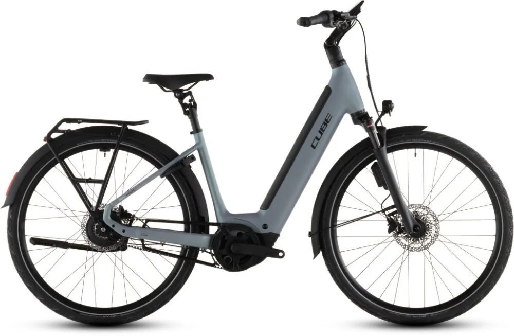 BICICLETA ELECTRICA CUBE SUPREME HYBRID DELUXE SLX 600 EASY ENTRY SEAGREY BLACK 2026 Ofertă limitată