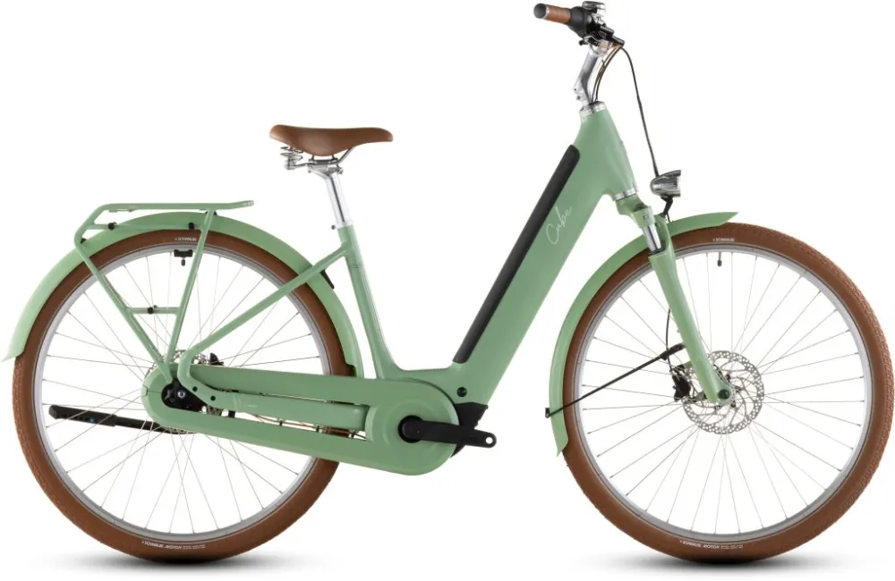 BICICLETA ELECTRICA CUBE ARUBA HYBRID 600 EASY ENTRY CACTUS BROWN 2026 Doar azi