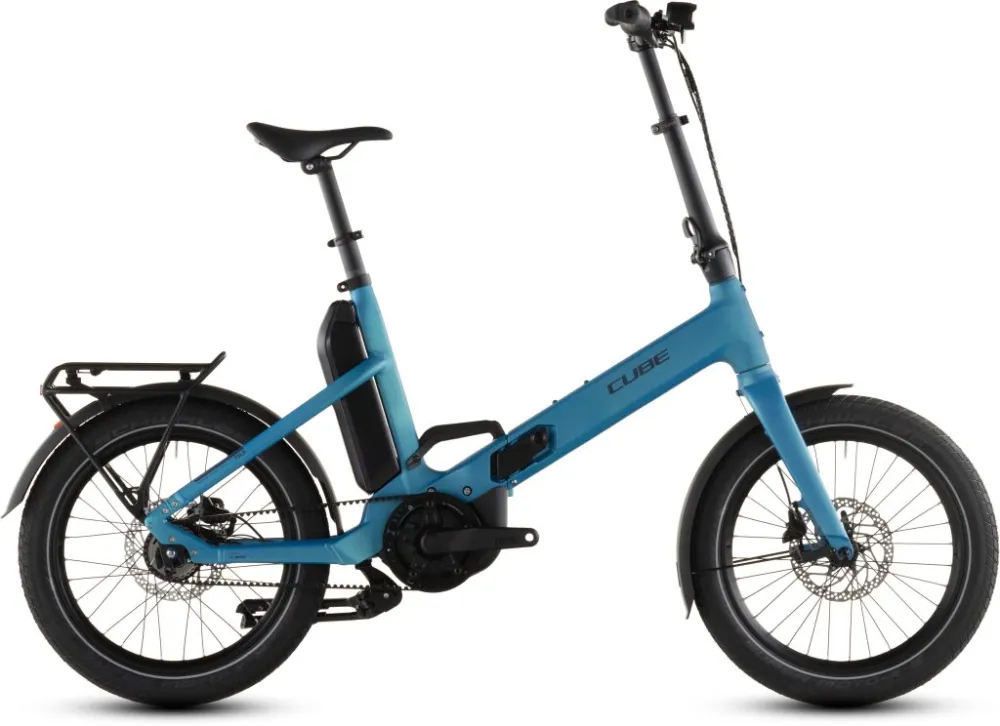 BICICLETA ELECTRICA CUBE FOLD HYBRID COMFORT 545 AZURE REFLEX 2026 Mai ieftin