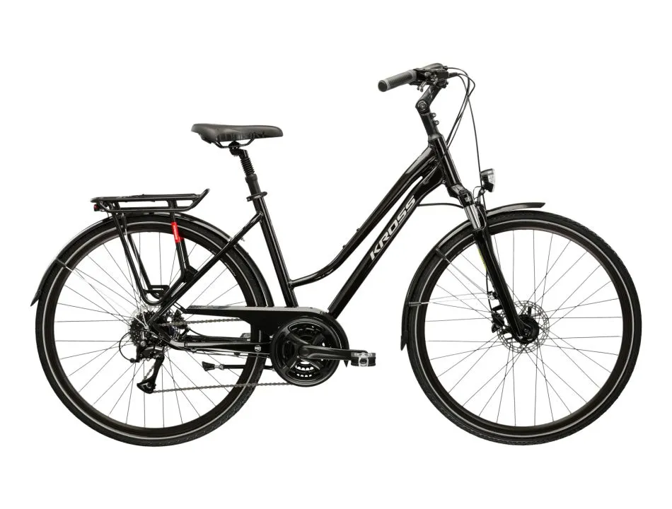 Bicicleta Kross TRANS 4.0 negru/argintiu Reducere