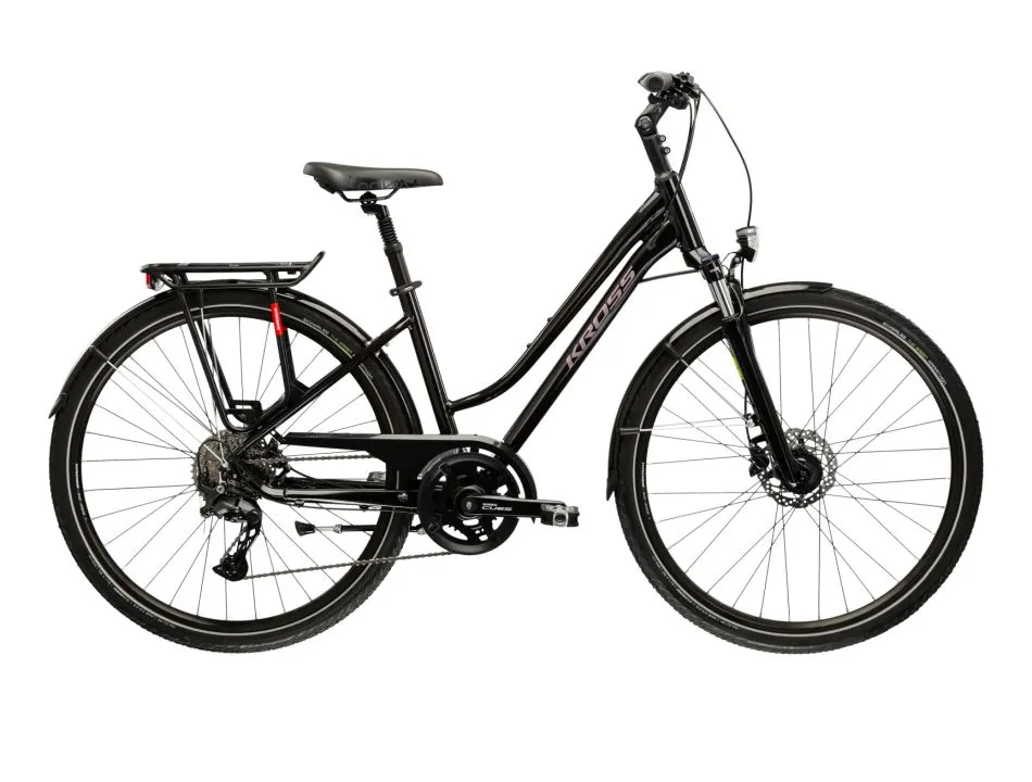 Bicicleta Kross TRANS 7.0 negru/roz Preț mic