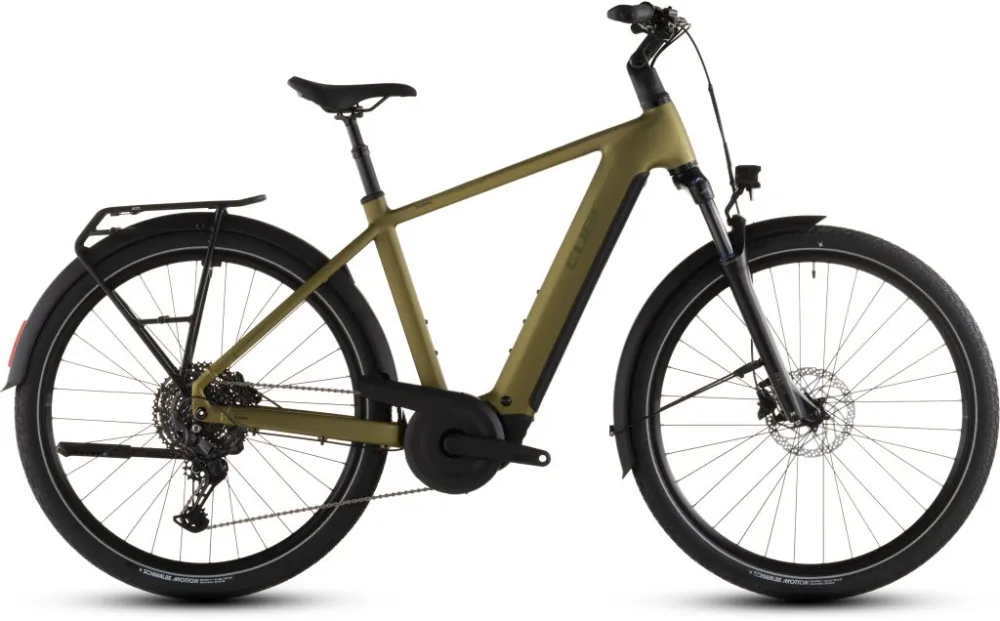 BICICLETA ELECTRICA CUBE TOURING HYBRID PRO 800 GOLDENLIME BLACK 2026 Promoție