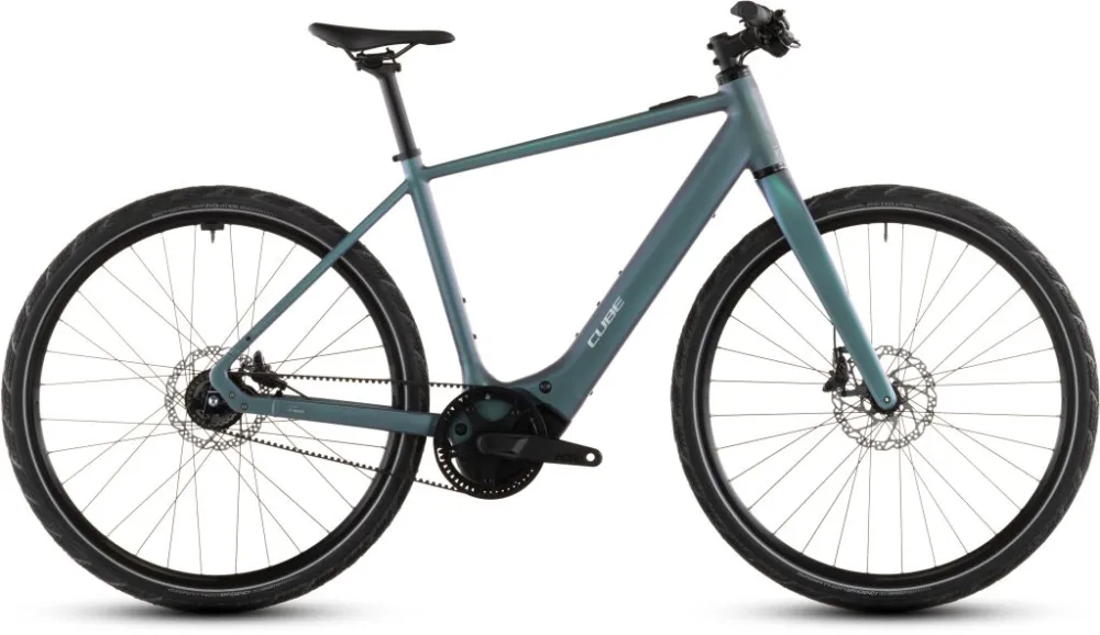 Premium BICICLETA ELECTRICA CUBE EDITOR HYBRID SLT 400X SMARAGDGREY PRISM 2026