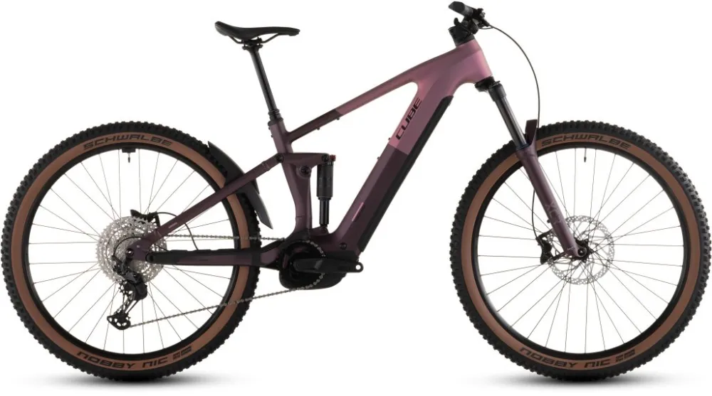 Transport gratuit BICICLETA ELECTRICA CUBE STEREO HYBRID ONE44 PRO 800 SHIFTBLUSH RAISIN 2026