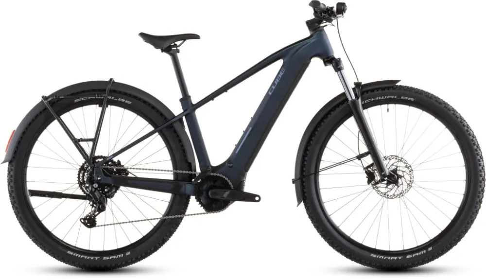 BICICLETA ELECTRICA CUBE REACTION HYBRID PERFORMANCE 600 FE INDIGOBLUE REFLEX 2026 Retur ușor