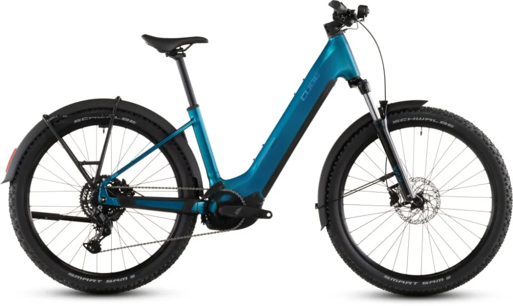 BICICLETA ELECTRICA CUBE REACTION HYBRID PERFORMANCE 600 FE EASY ENTRY ELECTRICBLUE DAZZLE 2026 Expediere rapidă