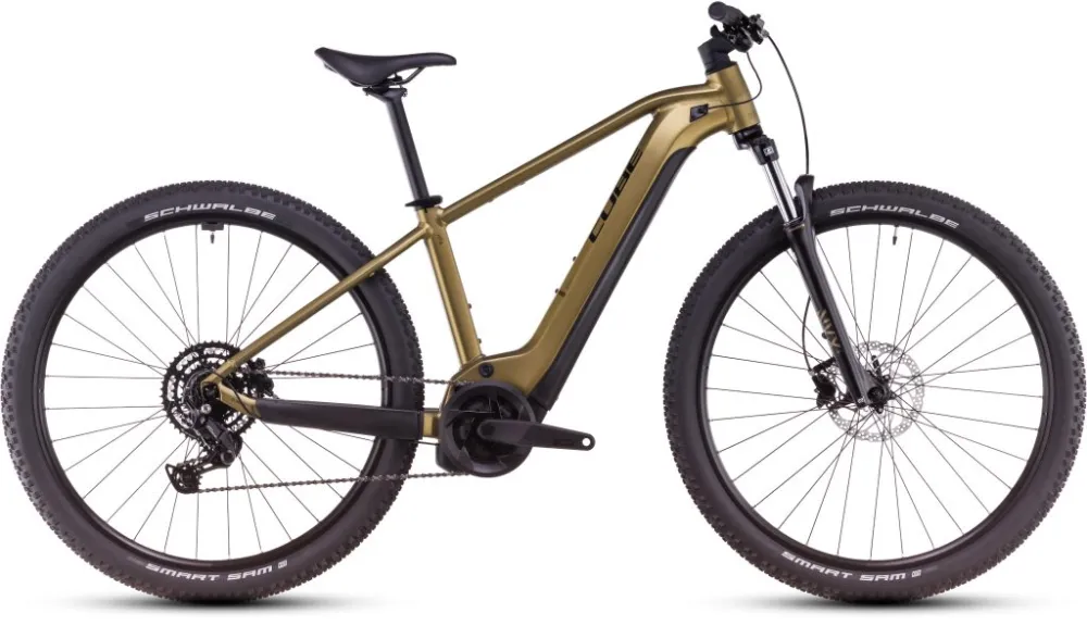 BICICLETA ELECTRICA CUBE REACTION HYBRID PERFORMANCE 625 GOLDENLIME BLACK 2025 Ofertă