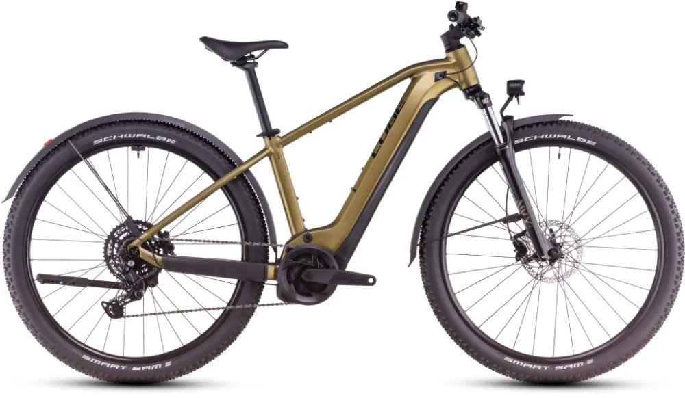 BICICLETA ELECTRICA CUBE REACTION HYBRID PERFORMANCE 625 ALLROAD GOLDENLIME BLACK 2025 Ofertă specială