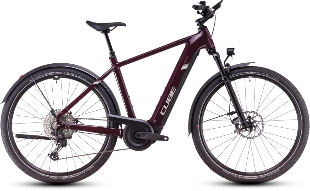 Transport gratuit BICICLETA ELECTRICA CUBE NURIDE HYBRID SLX ALLROAD AMARONE LUNAR 2025