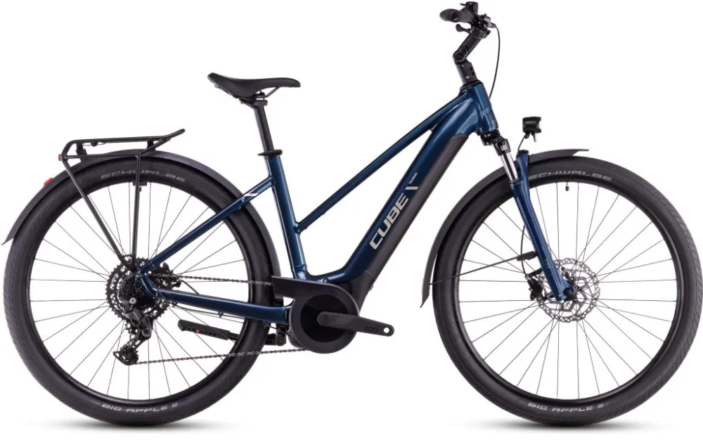 Preț mic BICICLETA ELECTRICA CUBE TOURING HYBRID ONE 625 TRAPEZE DEEPSEA CHROME 2025