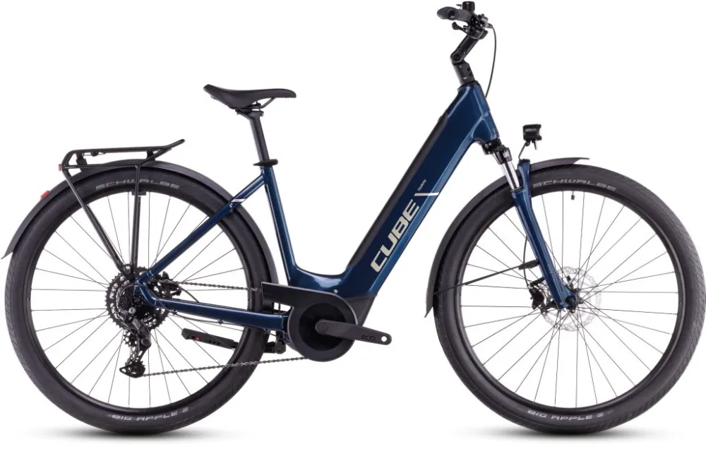 Bestseller BICICLETA ELECTRICA CUBE TOURING HYBRID ONE 625 EASY ENTRY DEEPSEA CHROME 2025