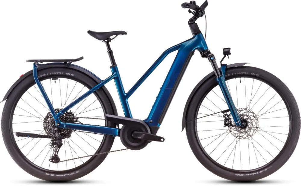BICICLETA ELECTRICA CUBE KATHMANDU HYBRID EX TRAPEZE ELECTRICBLUE CHROME 2025 Ofertă limitată