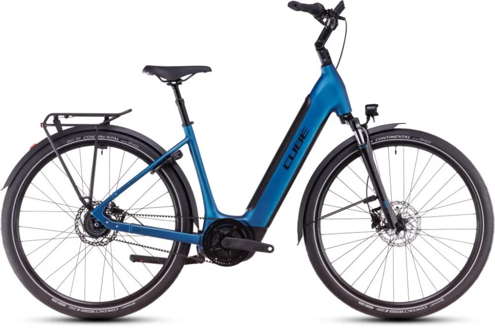 BICICLETA ELECTRICA CUBE SUPREME HYBRID DELUXE ONE 625 EASY ENTRY ELECTRICBLUE BLACK 2025 Cel mai vândut