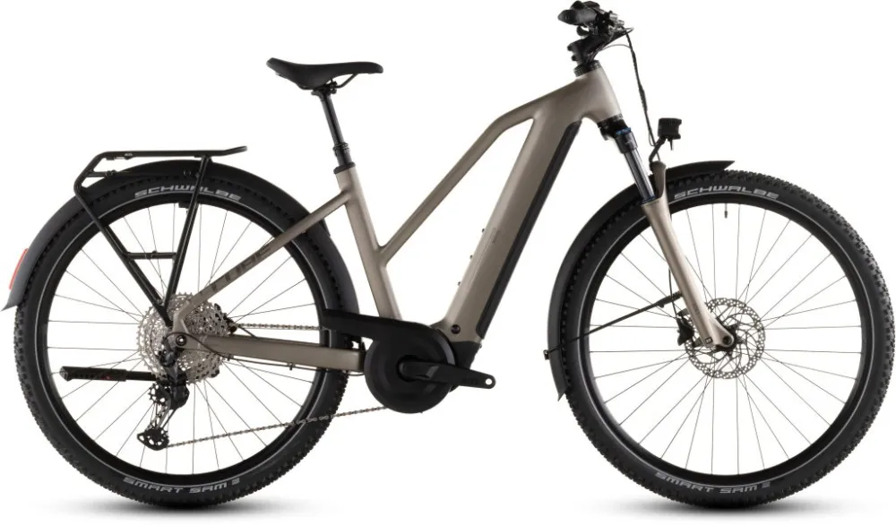 Transport gratuit BICICLETA ELECTRICA CUBE NURIDE HYBRID PRO 600 TRAPEZE FLASHSTONE CHROME 2026