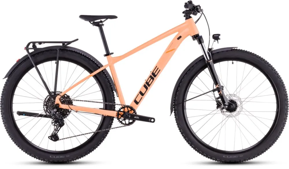 BICICLETA CUBE AIM RACE ALLROAD TANGERINE BLACK 2025 Preț promoțional