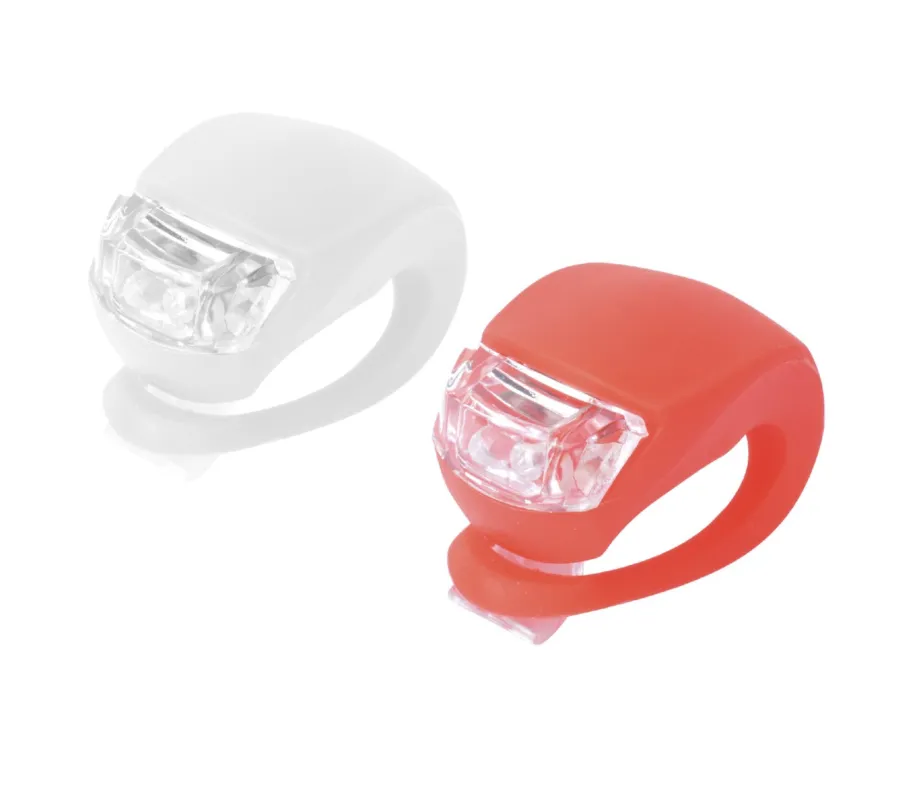 Set Sclipitori silicon, rosu si alb, baterii CR2032 Cumpără online
