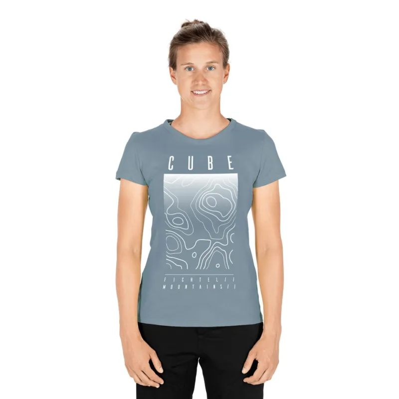 TRICOU CUBE WS T-SHIRT FICHTELMOUNTAINS DARK MINT M (38) Livrare rapidă