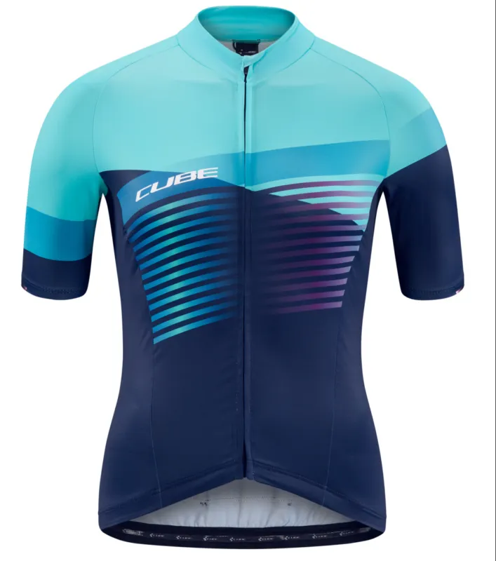 TRICOU CUBE TEAMLINE WS JERSEY S/S BLUE MINT M Calitate înaltă