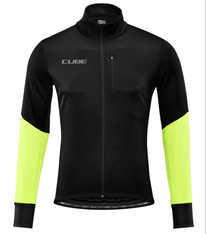 JACHETA CUBE BLACKLINE SOFTSHELL JACKET Safety black n neon yellow Retur ușor