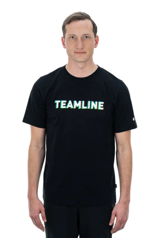 TRICOU CUBE ORGANIC T-SHIRT TEAMLINE BLACK L Reduceri