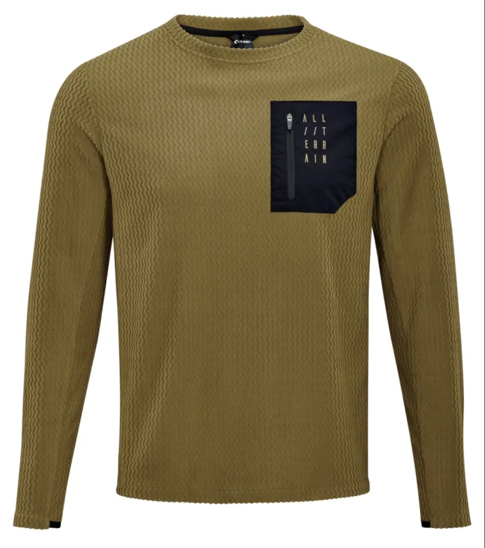 TRICOU CUBE ATX FLEECE JERSEY L/S BROWN L Noutate