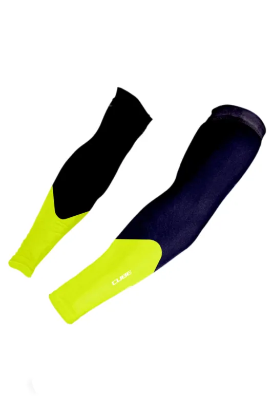 Premium INCALZITOARE BRATE CUBE ARM WARMERS Safety neon yellow