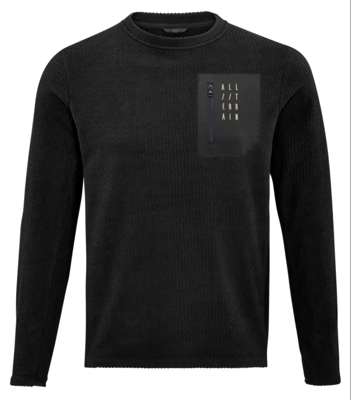TRICOU CUBE ATX FLEECE JERSEY L/S BLACK L Plată securizată